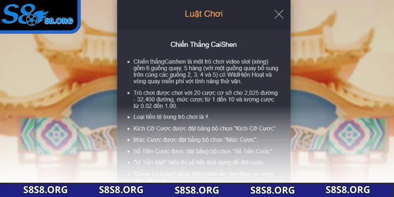 Các tính năng và biểu tượng đặc biệt trong nổ hũ thần tài s8